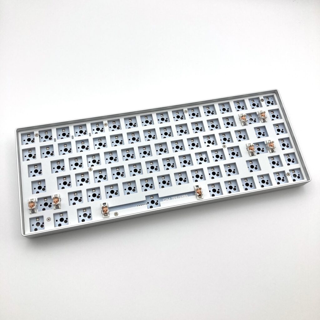 CIY TESTER 84 TES84 RGB Mechanical Keyboard Kit Silver Keebco