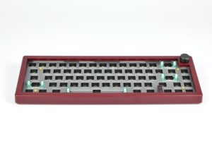 GMK67 Gasket Mount Mechanical Keyboard Kit w/ knob – RGB – Tri-Mode – Rust Red